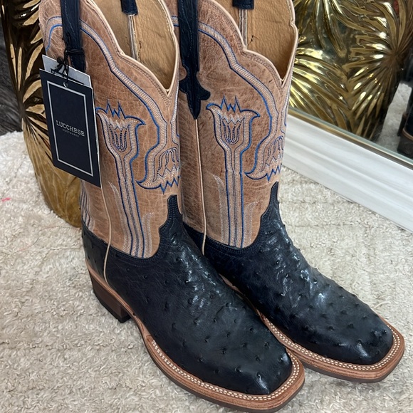 Lucchese NEW Women’s 10 Ostrich Skin - Picture 1 of 4